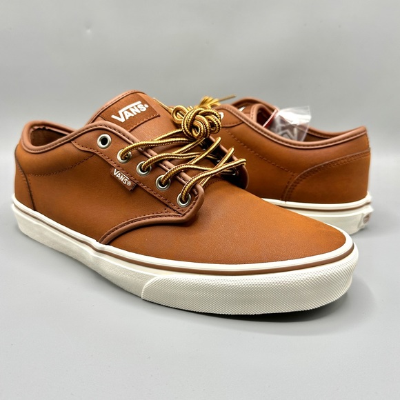 Vans Atwood Leather Brown Marshmallow Men's VN0A327LLYV - Picture 1 of 5